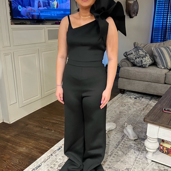 Jovani one shoulder jumpsuit - Picture 2 of 5